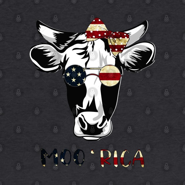 Patriotic Cow - Moo Rica by VikiShop